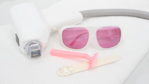 gafas protectoras depilación láser